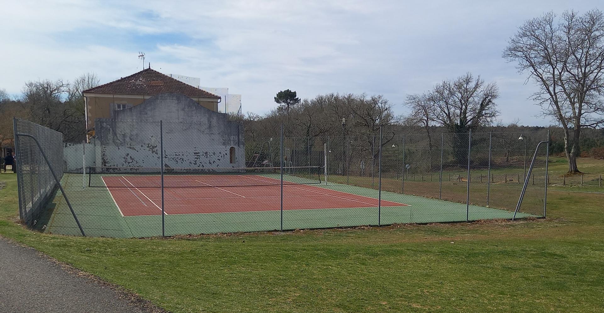 Photo du terrain de tennis